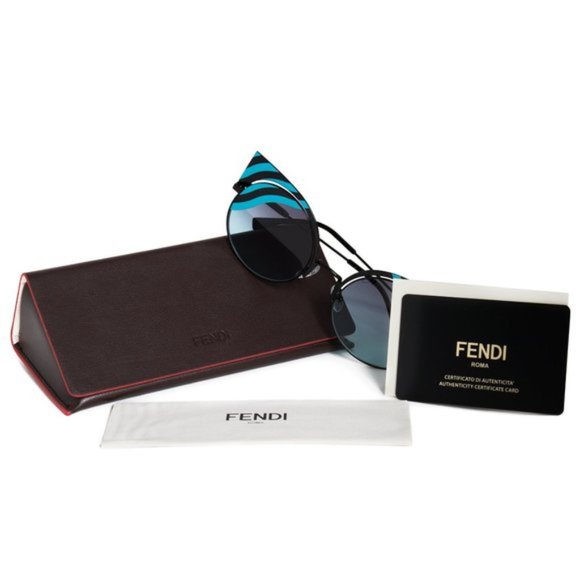 Fendi Blue Cat Eye Sunglasses - Picture 5 of 5